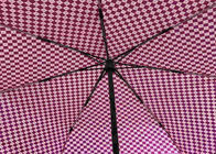 Oem는 우산, 섬유유리 갱구를 가진 각자 접는 우산 금속을 접습니다 협력 업체