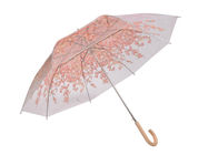 명확한 플라스틱 비 우산 33 인치는 97cm 쉽게 매끄럽게 작동합니다 협력 업체