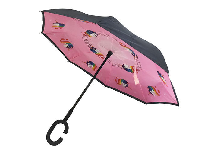 방수 저항하는 반전에 의하여 거꾸로 하는 우산 C 모양 손 그립 마포 협력 업체