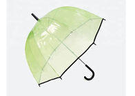 Poe 직물 공간 플라스틱 비 우산, 열려있는 투명한 돔 우산 자동차 협력 업체