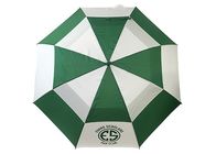 Gree 백색에 의하여 인쇄되는 골프 우산 섬유유리 자루 자동적인 열려있는 설명서 마지막 협력 업체