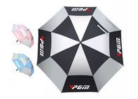 1개의 손 가동 Mens 방풍 우산, 두 배 닫집 골프 우산 협력 업체