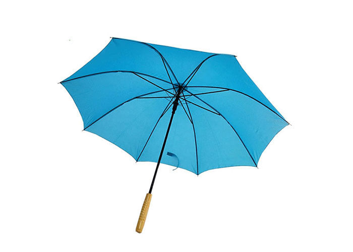 파란 접히는 골프 우산 반대로 Uv 저항하는 미끄러짐 손잡이 마포를 비 입히기 협력 업체